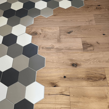 Parquet contrecollé chêne Lava Grey, parquet pas cher